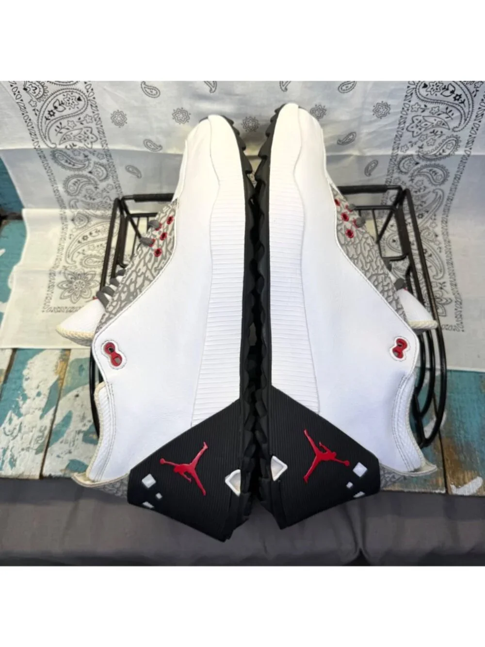 Nike Air Jordan ADG 2 Golf Shoe Elephant Print White Black Mens 14 CT7812-100